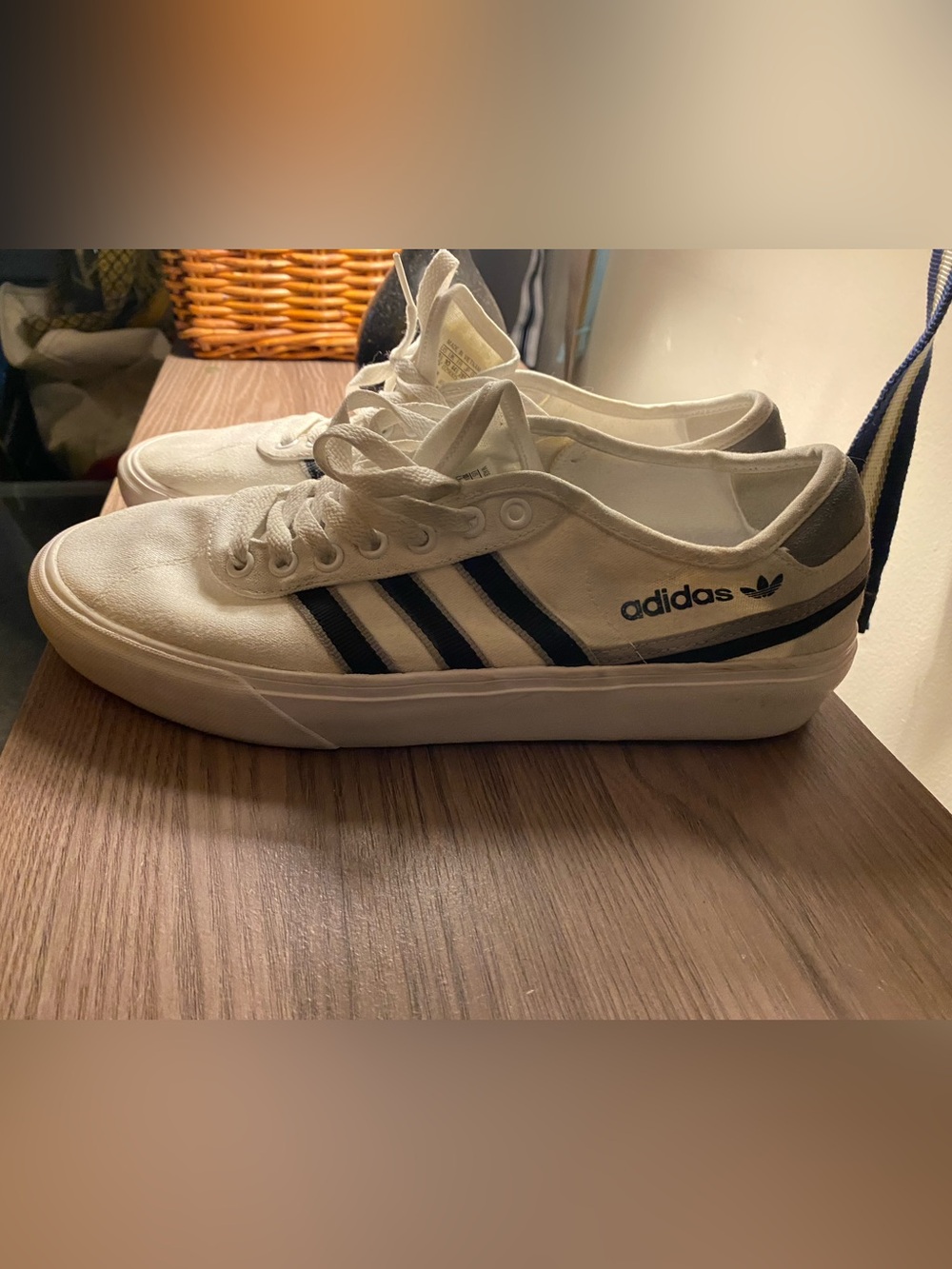 Adidas Nizza White / Black Mens Shoes 10.5